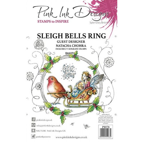 sleigh bells ring - Pink Ink Designs Clear Stamp Set PI078